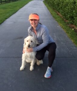 Amy Booth and Archie the dog