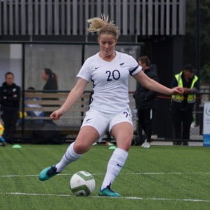 Serena Murrihy playing soccer