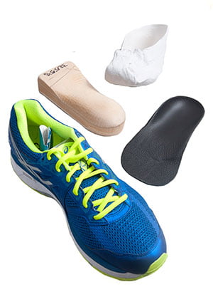 Examples of customised orthotics available at Waikato Podiatry