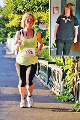 Sandra Jennings before and after becoming a personal trainer