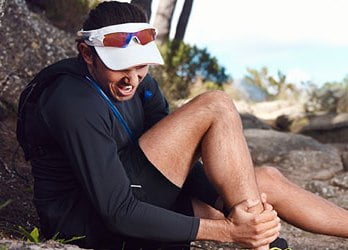 Runner with shin pain