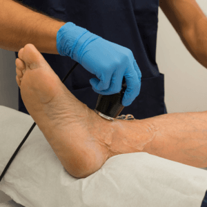 Ultrasound on the foot 
